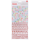 American Crafts Thickers Sugarplum Wishes Alphabet Stickers