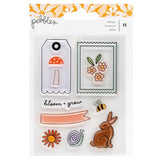 Pebbles Sunny Blooms Clear Acrylic Stamp Set