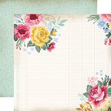 Carta Bella Bloom Floral Garden Grid Patterned Paper