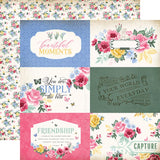 Carta Bella Bloom 6x4 Journaling Cards Patterned Paper