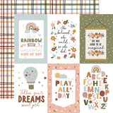 Echo Park Dream Big Little Girl 4x6 Journaling Cards Patterned Paper
