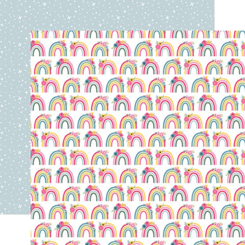 Echo Park Fairy Garden Garden Rainbows Patterned Paper