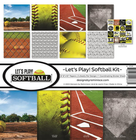 Reminisce Let's Play Softball Collection Kit