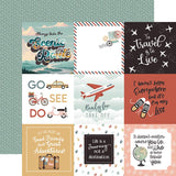 Echo Park Let's Take The Trip 4x4 Journaling Cards Patterned Paper