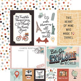 Echo Park Let's Take The Trip Explore Journaling Cards Patterned Paper