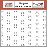 Echo Park Let's Take The Trip Let's Go Geometric Designer 6x6 Stencil