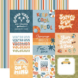 Echo Park Summer Vibes 4x4 Journaling Cards Patterned Paper
