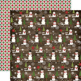 Echo Park The Story of Christmas Snowman Scrapbook Paper