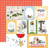 Echo Park Winnie The Pooh Multi Journaling Cards Patterned Paper