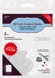 Scrapbook Adhesives 3D Foam Creative Sheets Small White