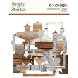 Simple Stories Color Vibe Woods - Chipboard Bits & Pieces Embellishments