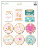 Pinkfresh Studio Happy Heart Wood Accent Sticker Embellishments