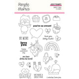 Simple Stories Sweet Talk Clear Acrylic Stamp Set