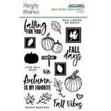 Simple Stories Simple Vintage Country Harvest Clear Acrylic Stamp Set