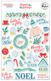 Pinkfresh Studio Happy Holidays Puffy Sticker Embellishments