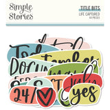 Simple Stories Life Captured Title Bits & Pieces Embellishments