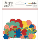 Simple Stories Color Vibe Bolds - Flower Bits & Pieces Embellishments