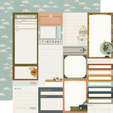 Simple Stories Here + There Journal Elements Patterned Paper
