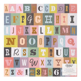 American Crafts Maggie Holms Market Square Letter Press Perforated Gold Foil Specialty Paper