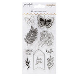 American Crafts Jen Hadfield Live and Let Grow Clear Acrylic Stamp Set