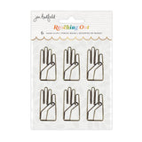 American Crafts Jen Hadfield Reaching Out Hand Clip Embellishments