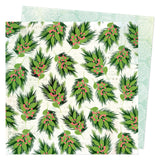 American Crafts Vicki Boutin Evergreen and Holly Boughs of Holly Patterned Paper