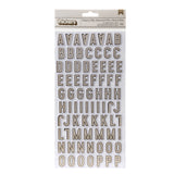 American Crafts Thickers Evergreen and Holly Alphabet Stickers