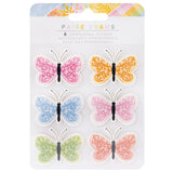 American Crafts Paige Evans Garden Shoppe Dimensional Butterflies Stickers