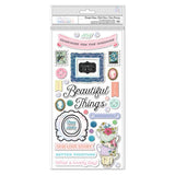 American Crafts Thickers Beautiful Things Phrase Stickers
