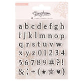 Crate Paper Gingham Garden Clear Acrylic Alphabet Set