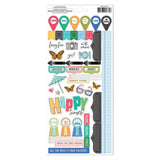 American Crafts Vicki Boutin Where To Next? 6 x 12 Cardstock Stickers