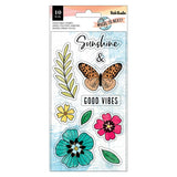 American Crafts Vicki Boutin Where To Next? Good Vibes Clear Acrylic Stamp Set Set