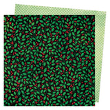 American Crafts Vicki Boutin Peppermint Kisses Holly Jolly Patterned Paper