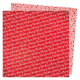 American Crafts Vicki Boutin Peppermint Kisses Merry Christmas Patterned Paper