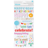 American Crafts Thickers All The Cake Phrase Stickers