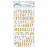 Pebbles All The Cake Puffy Alphabet Stickers