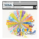 American Crafts Vicki Boutin Discover + Create 12 x 12 Painted Backgrounds Paper Pad