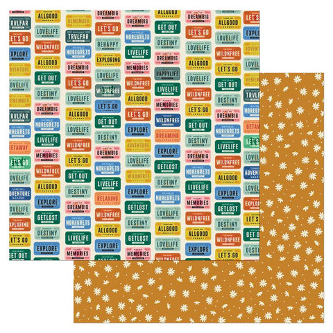American Crafts Coast-to-Coast Lets Go Patterned Paper