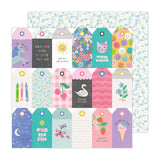 Pebbles Cool Girl Tags Patterned Paper