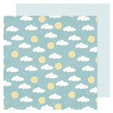 American Crafts Hello Little Boy Happy Skies Patterned Paper