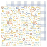 American Crafts Hello Little Boy Itty Bitty Patterned Paper