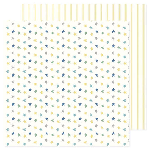 American Crafts Hello Little Boy Stars Patterned Paper