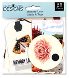Fancy Pants Memory Lane  Cards & Tags Ephemera Embellishments