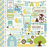 Echo Park Bundle of Joy 2 Boy Element Sticker Sheet