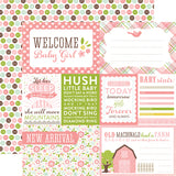 Echo Park Bundle of Joy 2 Girl Welcome Baby Girl Patterned Paper