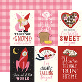 Echo Park Be My Valentine 4x6 Journaling Cards Patterned Paper