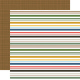 Echo Park Noah's Ark Seven Day Stripes Patterned Paper