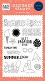 Carta Bella Beach Party Summer Crew Stamp Set Designer Stamp Set