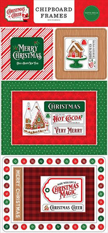 Carta Bella Christmas Cheer 6x13 Chipboard Frame Embellishments