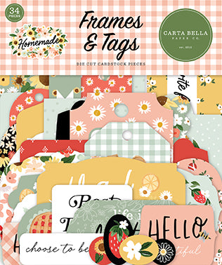 Carta Bella Homemade Frames & Tags Embellishments